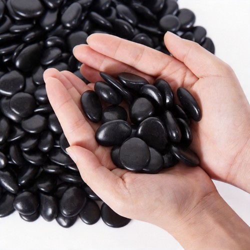 New black river rocks - new,
